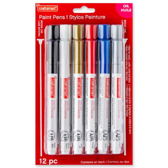 12 Packs: 12 ct. (144 total) Basic & Metallic Paint Pen Set by Craft Smart®